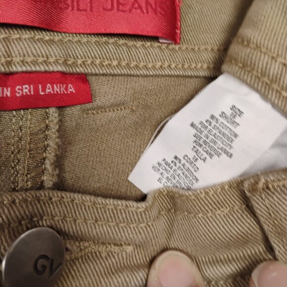 Gloria Vanderbilt Amanda High Rise Tapered Jeans | Size 18 | Khaki - Picture 5 of 5